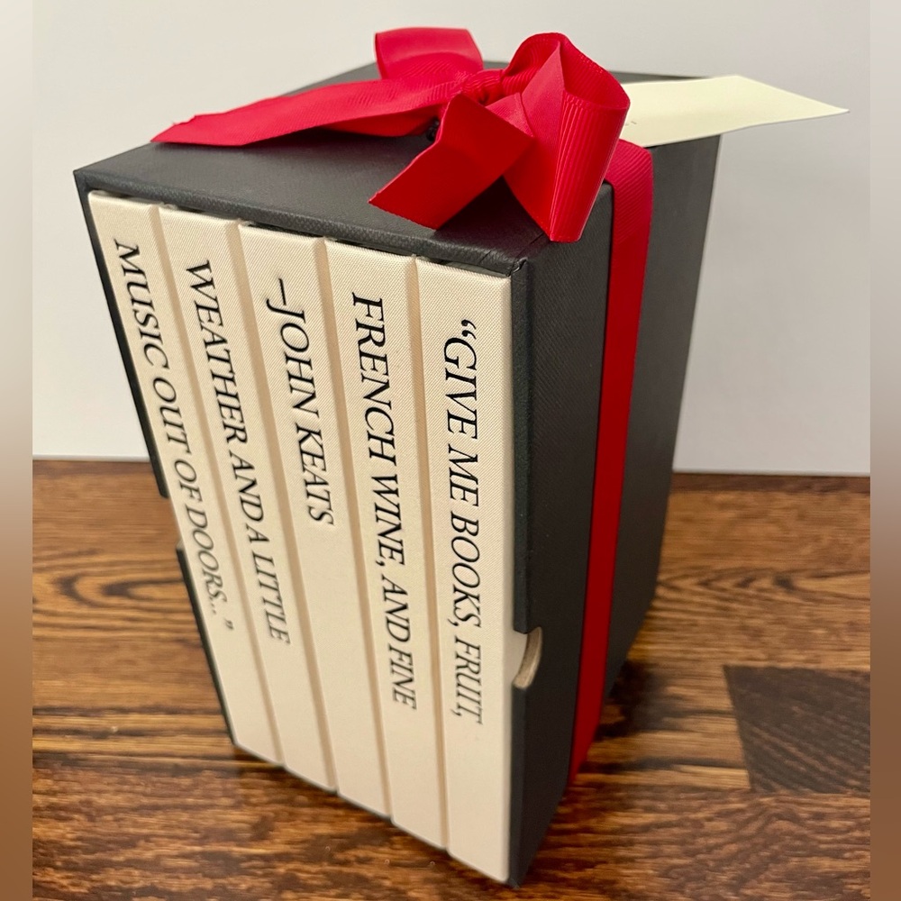 NWT! Nota Hardcover Lined Notebook Gift Set with John Keats Quote